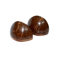 Coconut Shell Salt & Pepper Cellar - Set of 2