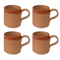Terracotta Coffee Mug Set of 4