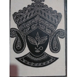 Designer Slate Wall Frame - Maa Dugga (Adaptation - rural culture of West Bengal) Designer Slate Wall Frame - Maa Dugga (Adaptation - rural culture of West Bengal)
