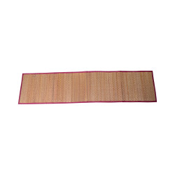 Madur Grass Dining Table Mats with Runner (set of 7 - Maroon )