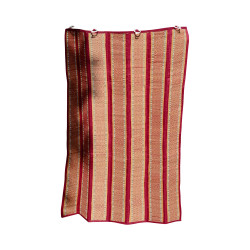 Madur Grass Window Curtain (Maroon) - 4 ft x 3 ft