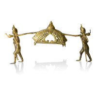 Brass Metal Craft (Dokra) Palanquin (Palki)