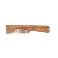 Natural Neem Wood Comb with Handle