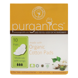 Purganics Organic Cotton Pads Moderate Purganics Organic Cotton Pads Moderate