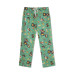 GreenApple Organic Cotton Mom Pyjama Green Color with Bats,Soccer Ball,Basket Ball