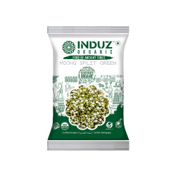 Induz Organic Moong Split Green - 500 GMS