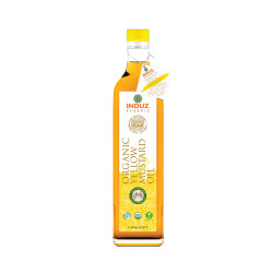 Induz Organic Mighty Yellow Mustard Oil (Cold Pressed) - 1 L
