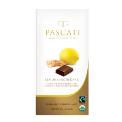 Pascati Indulgence Bar, Lemon & Ginger, 75g