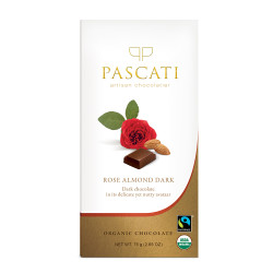 Pascati Indulgence Bar, Rose & Almonds, 75g