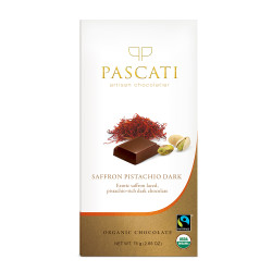 Pascati Indulgence Bar, Saffron & Pistachios, 75g Pascati Indulgence Bar, Saffron & Pistachios, 75g